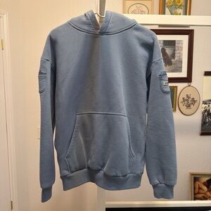 Comfrt Travel Essentials Hoodie in color Sky